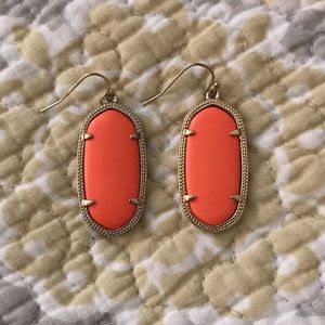 Kendra Scott coral Elle earrings